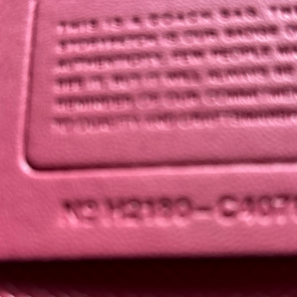 Coach New York Pink Leather Item